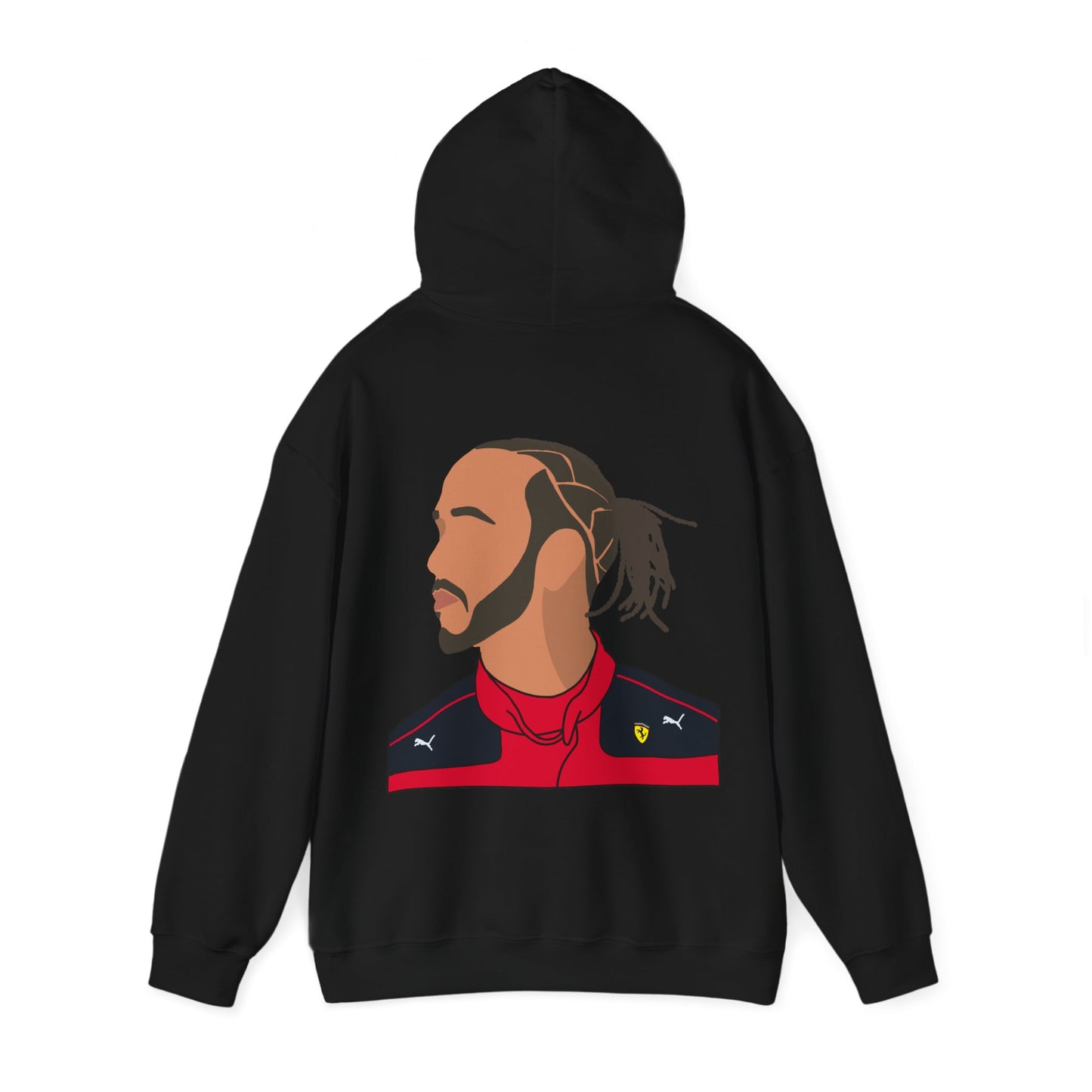 Lewis in Ferrari Hooded Sweatshirt